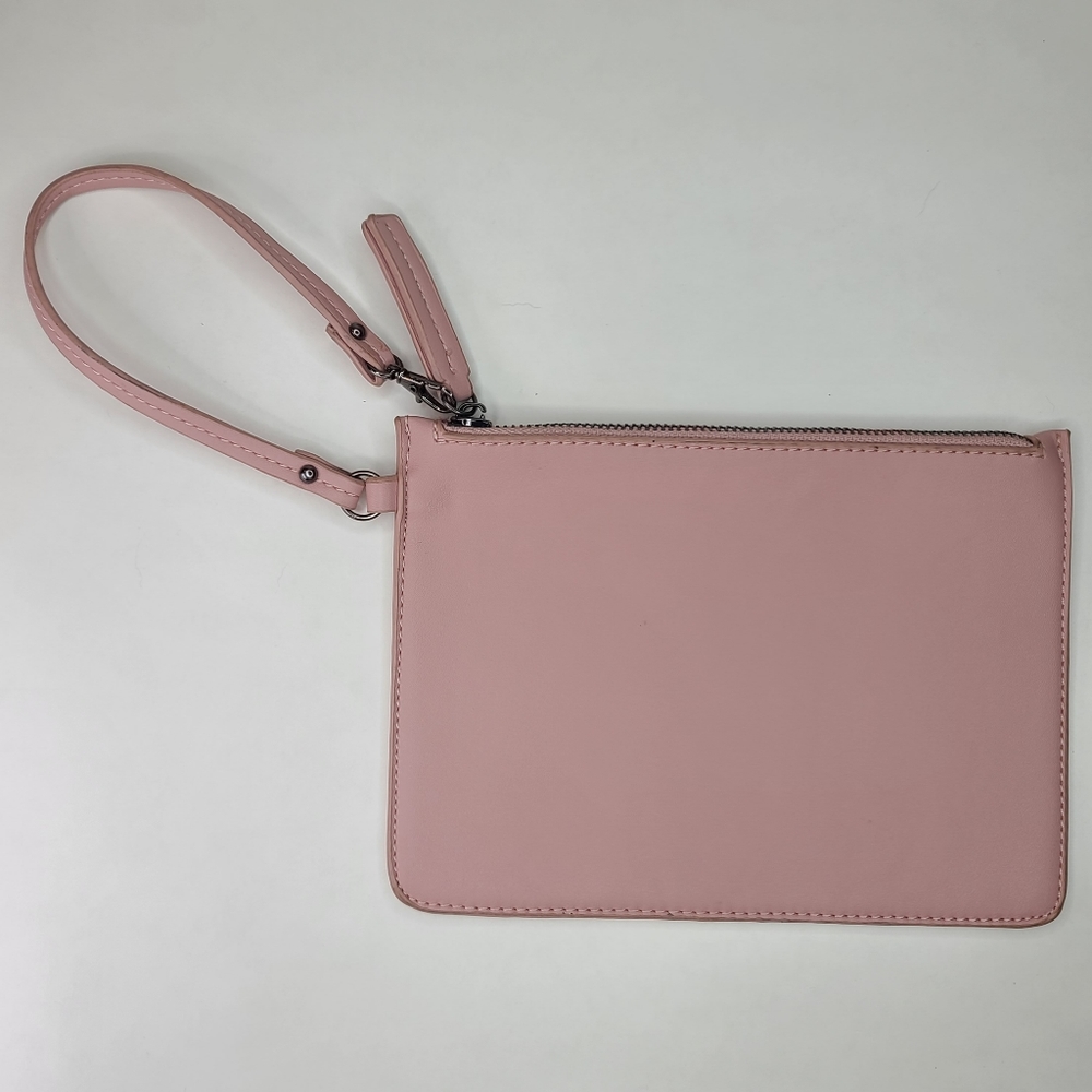 Blush Pink Clutch Bag Wristlet